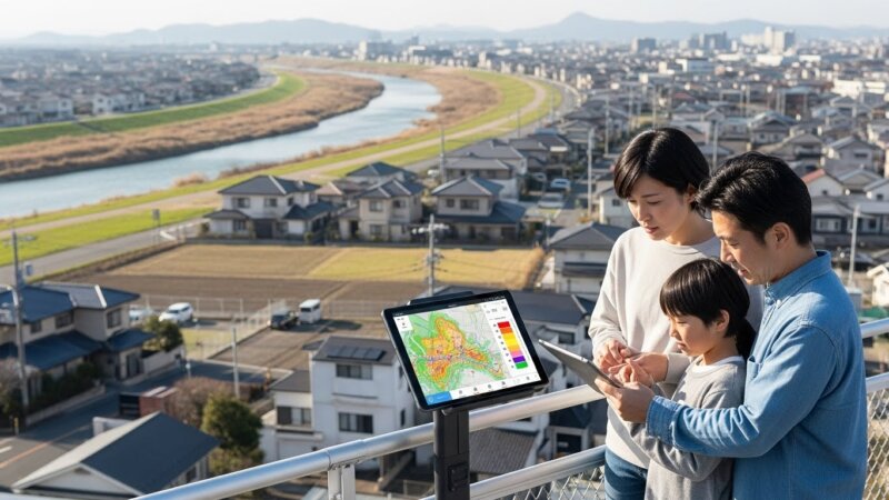 飯塚市の土地探しで必ず確認！ハザードマップの見方｜洪水の浸水深・土砂災害（レッドゾーン）チェック術